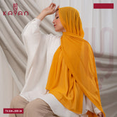 Long Plain Chiffon - Mustard